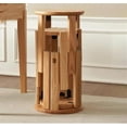 thumbnail image 1 of Stackable Stools Set of 4, Wooden Small End Table, Versatile as Side Table, Bedside Table, Coffee Table, for Living Room, Bedroom, Balcony(Natural), 1 of 7