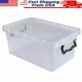 thumbnail image 1 of Stackable Storage Bin Locking Lid Hard Case Multipurpose Item Organization New, 1 of 2