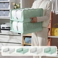 thumbnail image 1 of Stackable Storage Bins - Foldable Wardrobe Organizer, Space Saving Closet Sy, Visual Drawer Layout for Bedroom and Office, 1 of 6