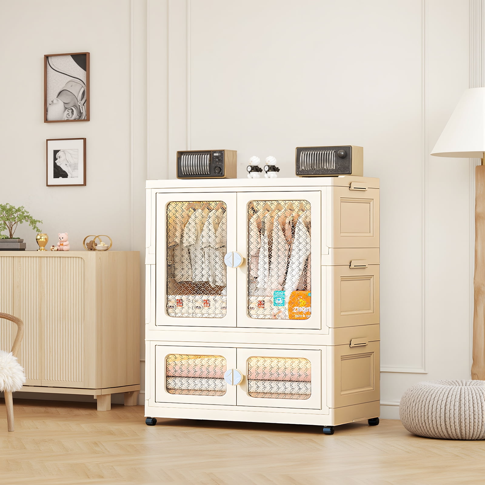 Stackable Storage Bins, Plastic Collapsible Storage Bin Containers ...