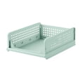 thumbnail image 1 of Stackable Storage Bins, Wardrobe Organizer Drawers, Foldable Plastic Storage Basket With Slide Track, Waterproof Space Saving Cabinet And Closet Organizer For Bedroom Office, 1 of 7