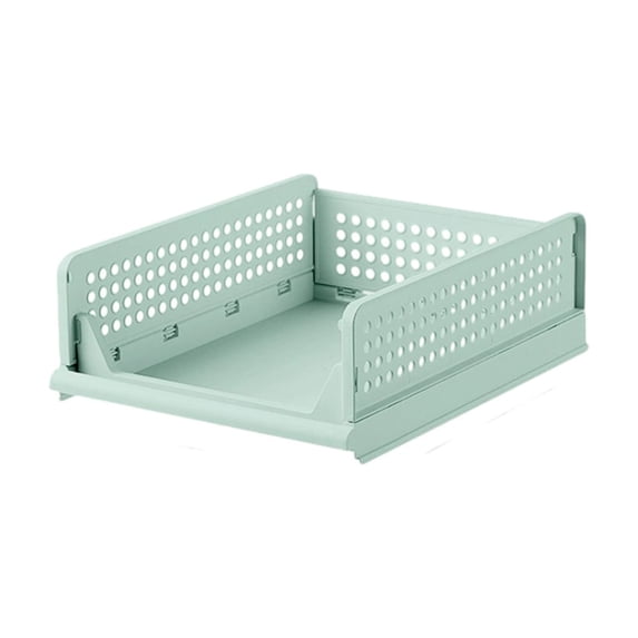 Stackable Storage Bins, Wardrobe Organizer Drawers, Foldable Plastic Storage Basket With Slide Track, Waterproof Space Saving Cabinet And Closet Organizer For Bedroom Office