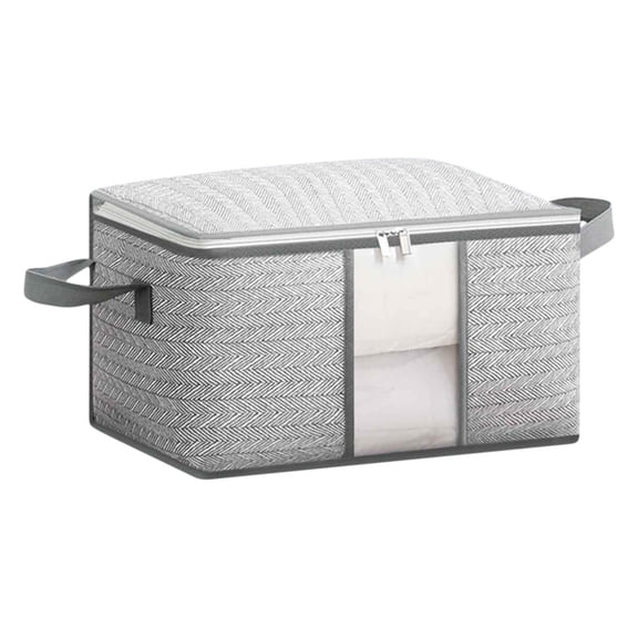 Stackable Storage Drawers with Lid for Bedroom and Wardrobe Organization – Non-Woven Fabric Folding Container, 35 x 25 x 20 cm