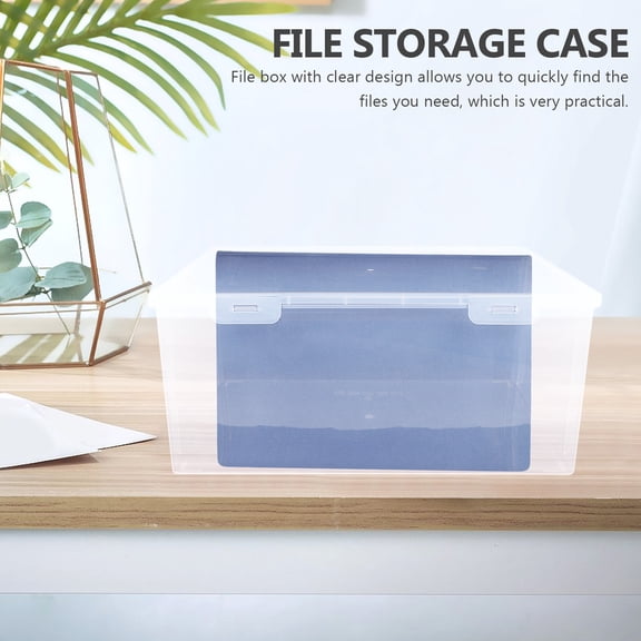 Stackable Transparent File Storage Box Made of PP for Photo and Scrapbook Organization