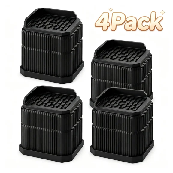 Stackable Treadmill Incline Riser Blocks, 4-Pack Adjustable Lift for Treadmills and Walking Pads