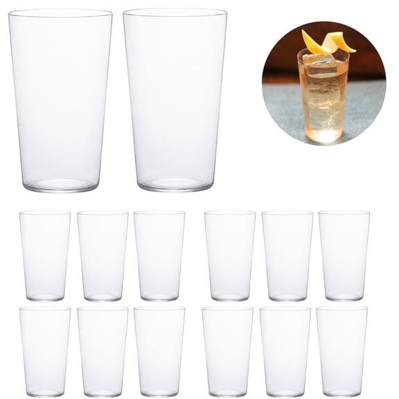 Stackable Tumbler,9oz Plastic Reusable Tumblers,Dishwasher Safe,12pcs Plastic Reusable Drinking Cups for Outdoor,Dining,Patio,Picnic