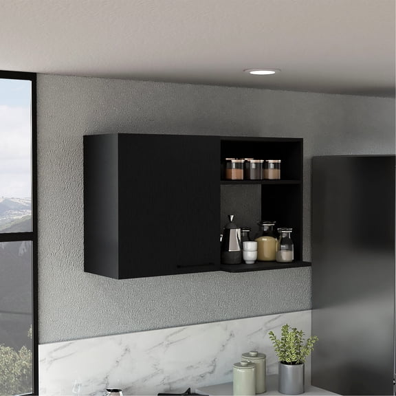 Stackable - Two internal shelves - Kitchen wall mounting - Keep items in order