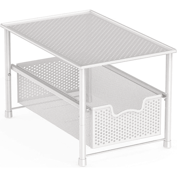 Stackable Under Sink Cabinet Sliding Basket Organizer Drawer
