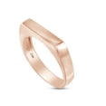 thumbnail image 1 of AFFY Stackable Unisex Signet Ring In 10k Rose Gold, Ring Size-12.5, 1 of 3