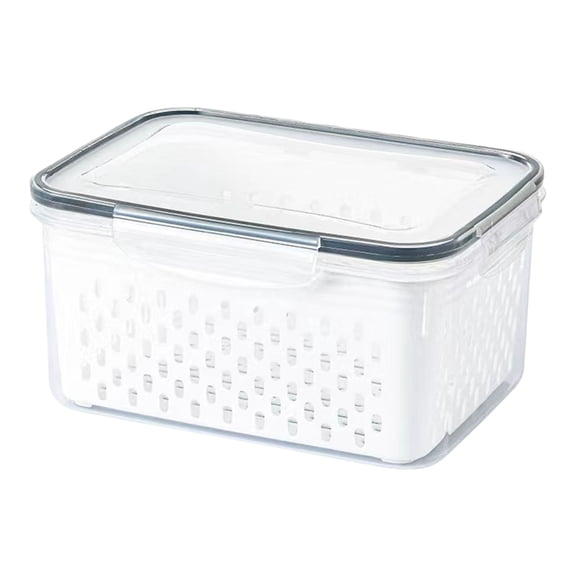 Stackable User friendly Plastic Holders Featuring Breathable Lid And Leakproof Base For Kitchen Pantries Storage