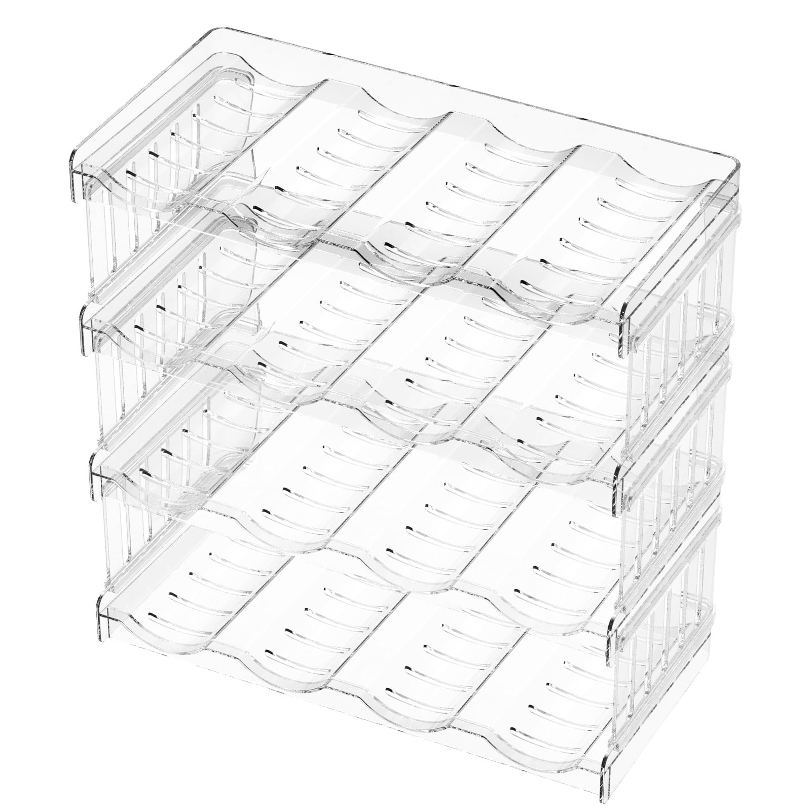 Stackable Water Bottle Organizer Holder Kitchen Pantry Organization and ...
