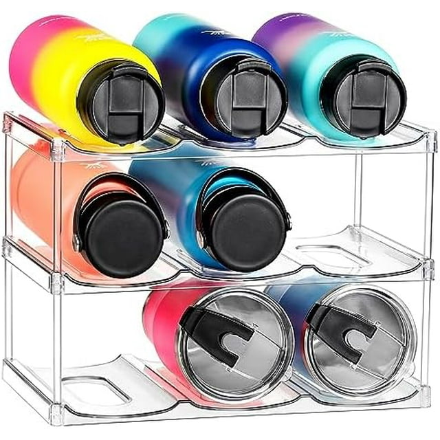 Stackable Water Bottle Organizer Holder - for Stanley & Others' Large ...