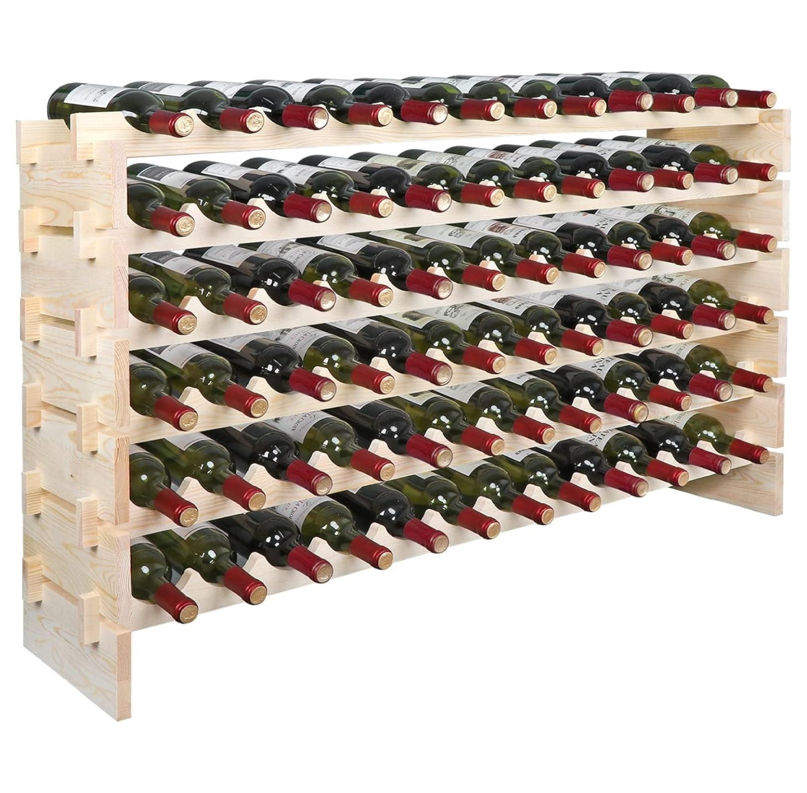 Stackable Wine Rack Wine Storage Cabinet Freestanding Floor Modular ...