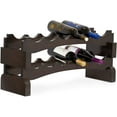 thumbnail image 1 of BirdRock Home Stackable Wood Wine Rack - 10 Bottle - Espresso, 1 of 5