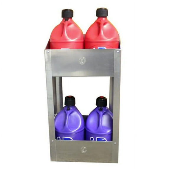 Stacked 2 Bay Fuel Jug Rack