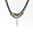 thumbnail image 1 of Stacked Artificial Leather Rope Beaded Necklace Men Vintage Layered Tribal Arrow Pendant Necklace For Men Jewelry Collar Hombre, 1 of 9