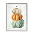 Stacked Autumn Fall Pumpkins Cursive Words Background Botanical