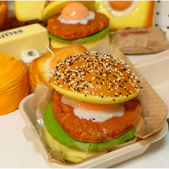 Stacked Burger Sandwich Squishy