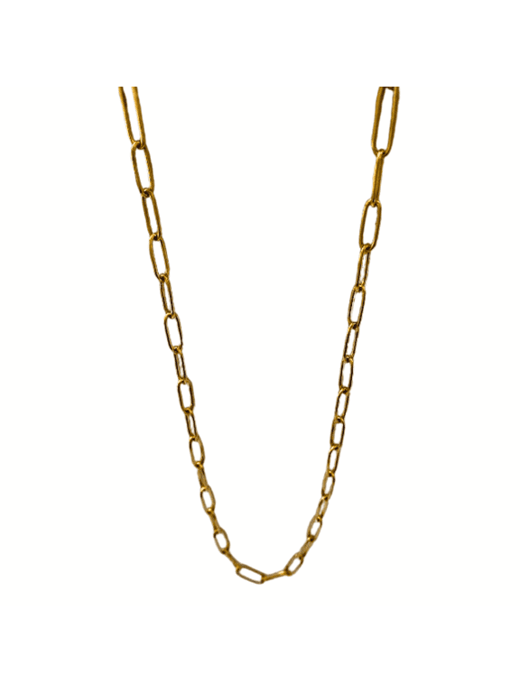 Simple Chain Link Necklace gold
