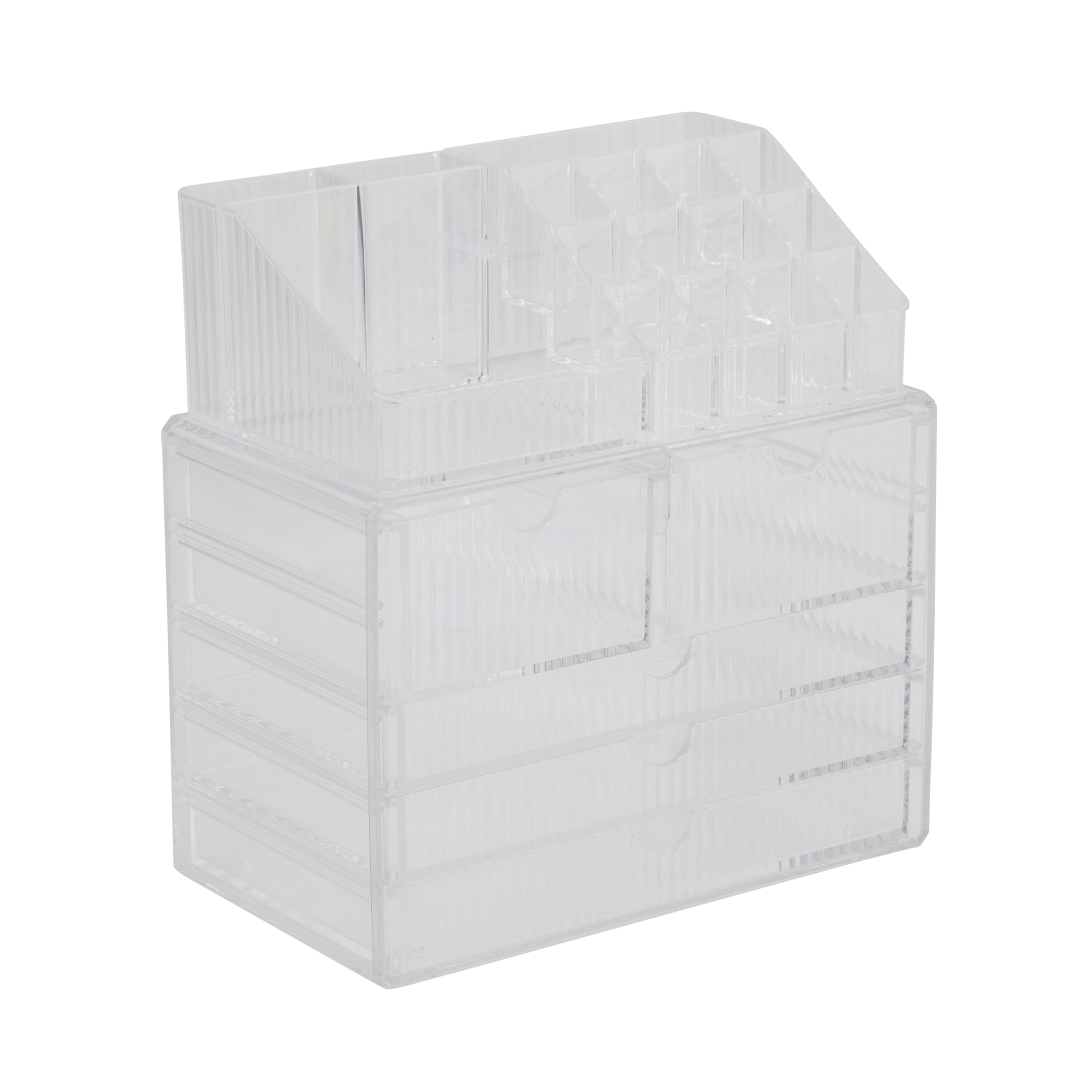 Silhouette Stacked Drawer Cosmetic Organizer with 21 Compartments