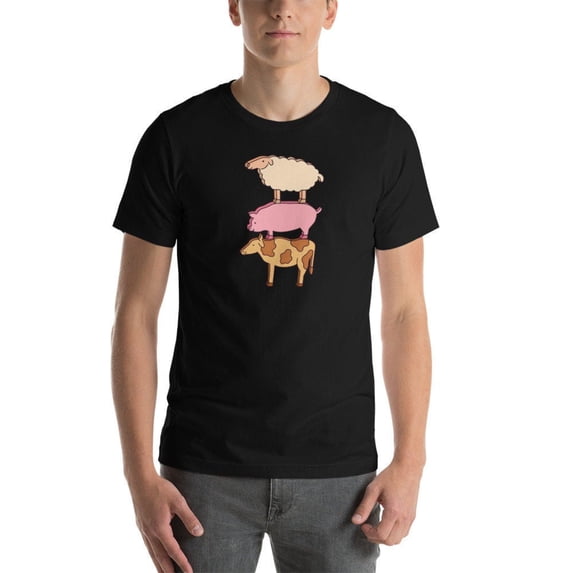 Stacked Farm Animal Meeples - Unisex Board Game T-Shirt - Walmart.com