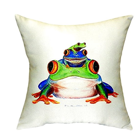 Stacked Frogs Indoor/Outdoor Throw Pillow