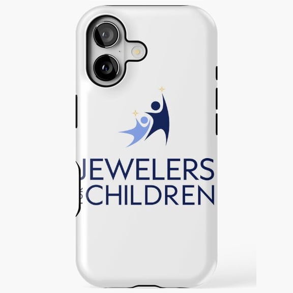 Stacked JFC Logo Minimalist Modern Typography Case for iPhone 17 16 15 14 13 12 11 Pro Max