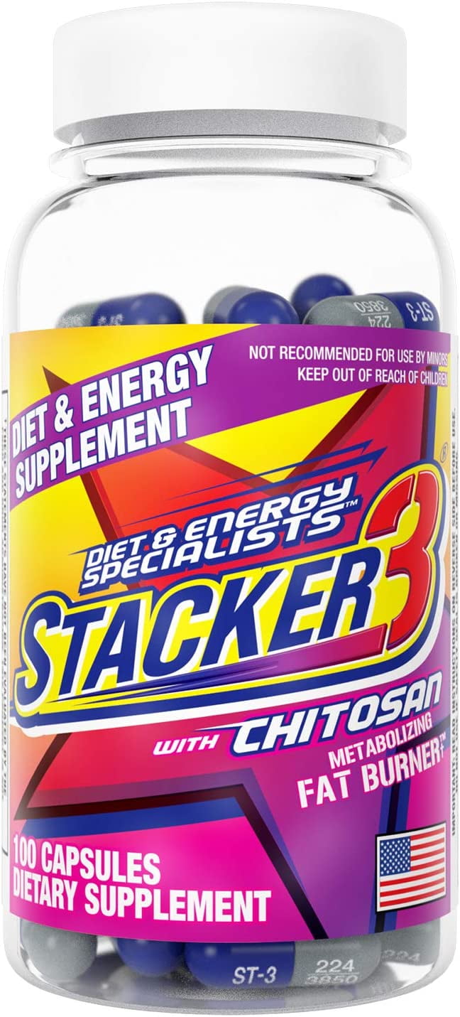 Stacker 3 - 100ct Dietary Supplement & Fat Burner & Weight Loss *Exp 07/2029*