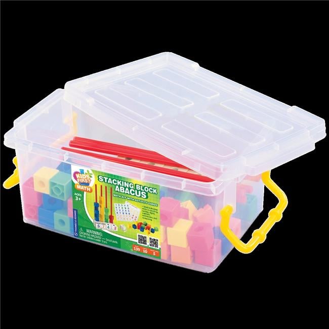 Slacking Block Kit Stacking Block Abacus Math Kit with Activity Cards - Walmart.com