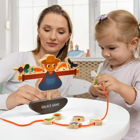 Stacking Blocks, Toddler Balance Game, Interactive Educational Building Toy For Kids Ages 1-3, Enhances Hand-Eye Coordination Patience And Fine Motor Skills With Textured Cute Shapes