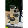 thumbnail image 1 of Stacking Bowls Fountain With Warm White LED Lights, 1 of 5