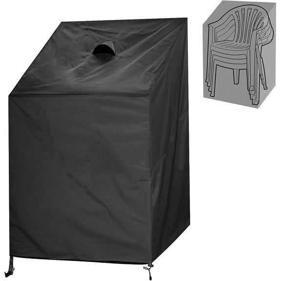 Stacking Chair Cover, Patio Chair Cover, Outdoor Patio Furniture Covers for Stacked Chairs, Outdoor Lawn Dining Chair Covers