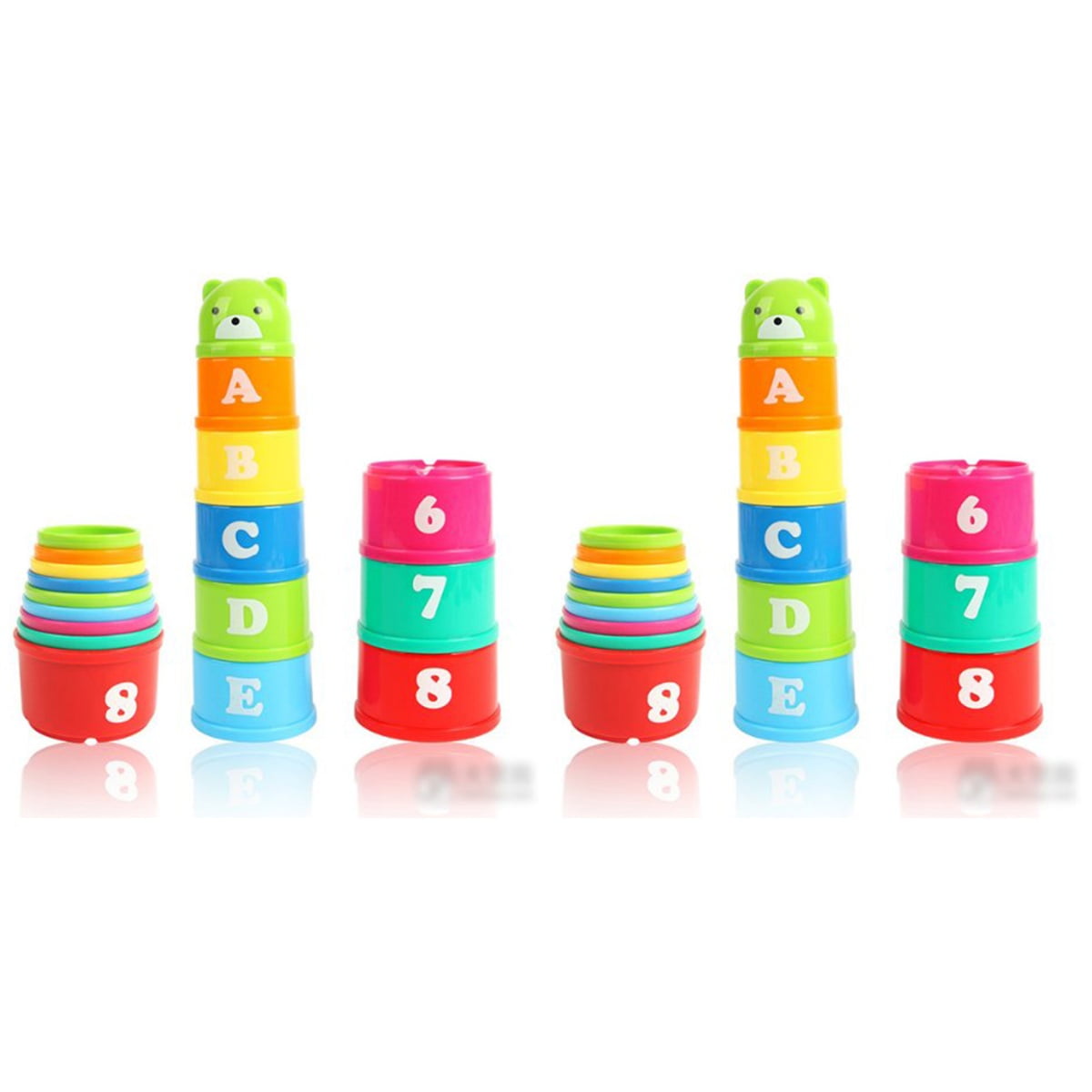 Stacking Cups Children Educational Toys Infant for Kids Taste Puzzle ...