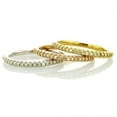 thumbnail image 1 of Stacking Diamond Rings Set Triple Band Engagement Eternity 14K Gold 0.60 TCW Ring Size 6US, 1 of 8
