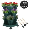 Size: 1 Set, Shape: 3-Tier, and Actual Color: Green