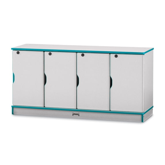 Stacking Lockable Lockers - Single Stack - Teal