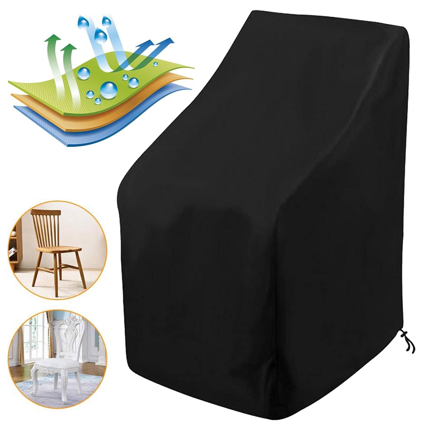 Stacking Outdoor Chair Cover Waterproof, Outdoor Patio Furniture Covers