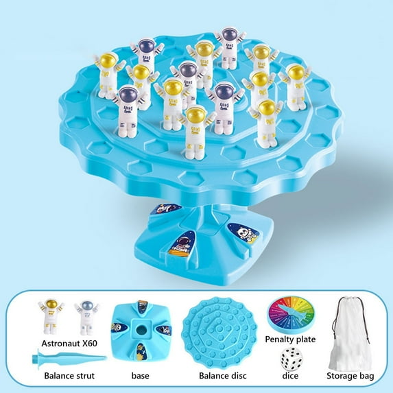 Astronaut Stacking Balance Puzzle Toy, Math Learning STEM Game, Educational Counting Toy For Kids, Fine Motor Skills Development, Parent-Child Interaction