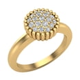 thumbnail image 1 of Stacking Rings Bands Diamond Cluster Ring 0.21 Carat Total Weight 14K Gold, 1 of 5