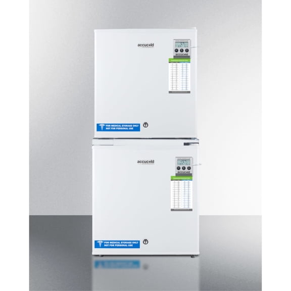 Stacking rack to combine two refrigerators