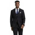 thumbnail image 1 of Stacy Adams 3 Piece Suit Mens Black Vested SM282H1-01, 1 of 1
