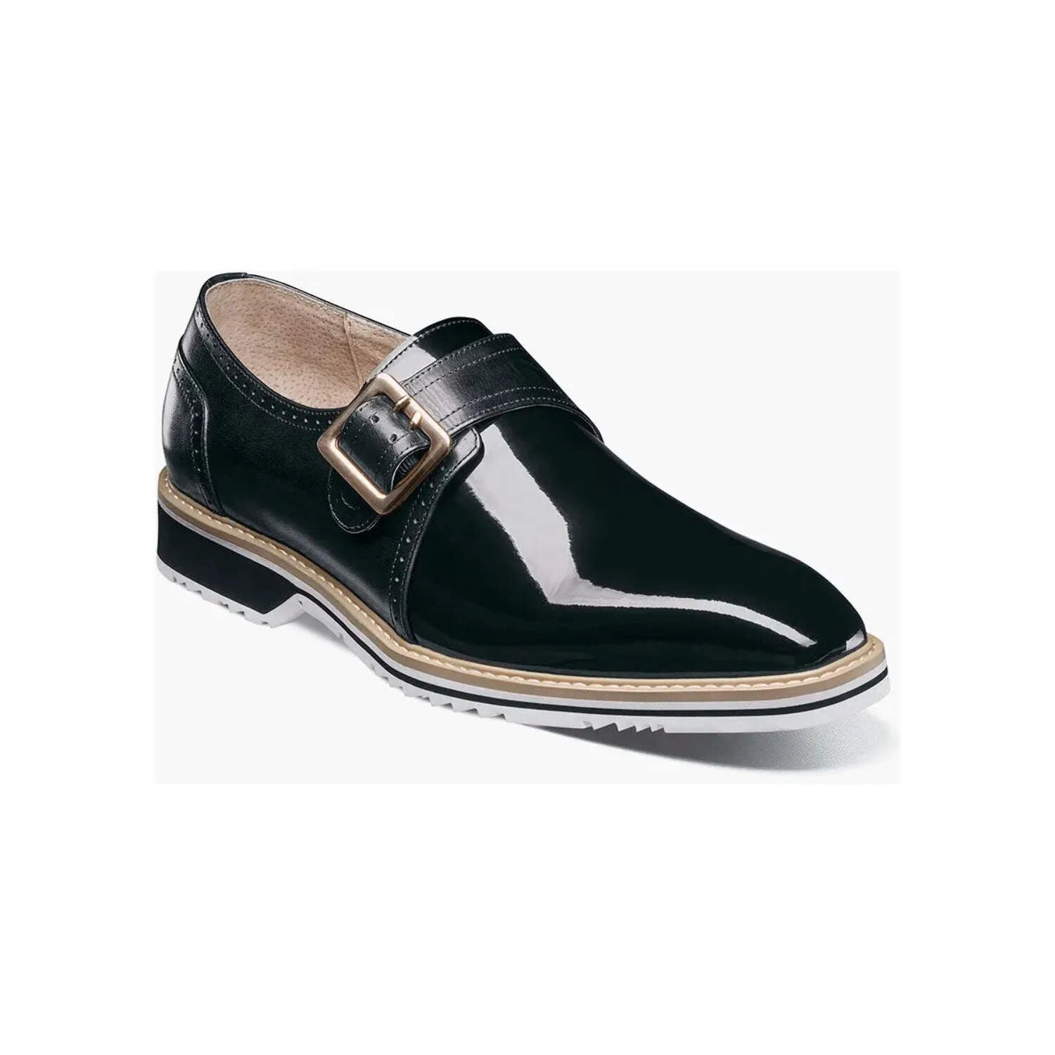 Stacy Adams - Bartram Plain Toe Monk Strap - Blue - 25724-400