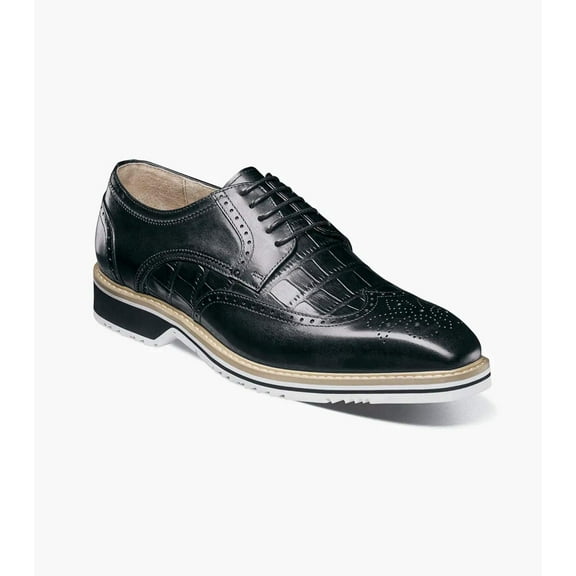 Stacy Adams Beaumont Wingtip Oxford Men's Shoes Black 25723-001