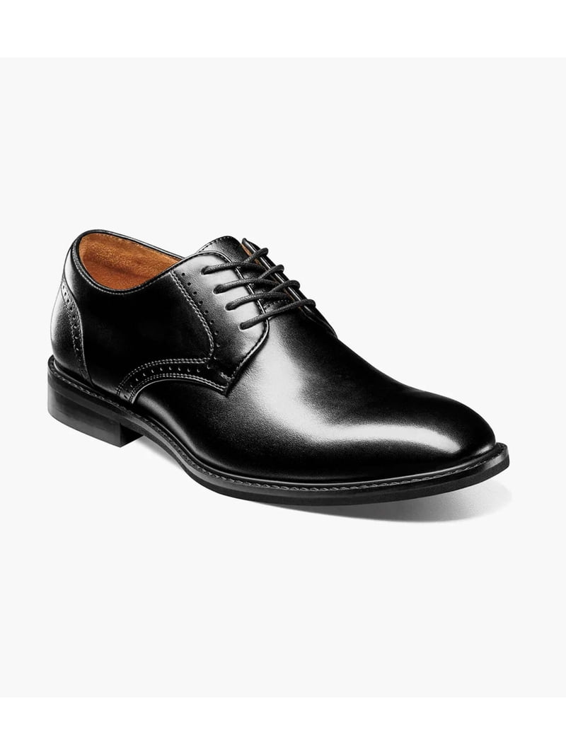 stacy adams dress shoes black Stacy Adams Black Aldrich Moc Toe Slip On Shoes – Karako Suits main image 0