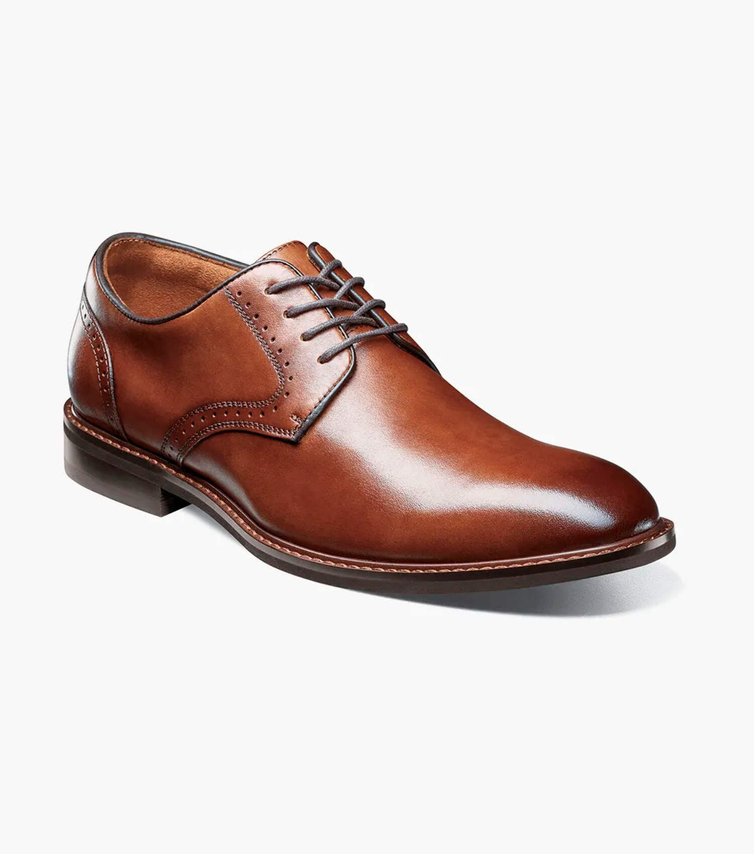 Stacy Adams Classic Brown Leather Men\'s Brogues size 9.5 Stacy Adams Mens Cognac Brown Leather Wingtip | Mercari main image 2