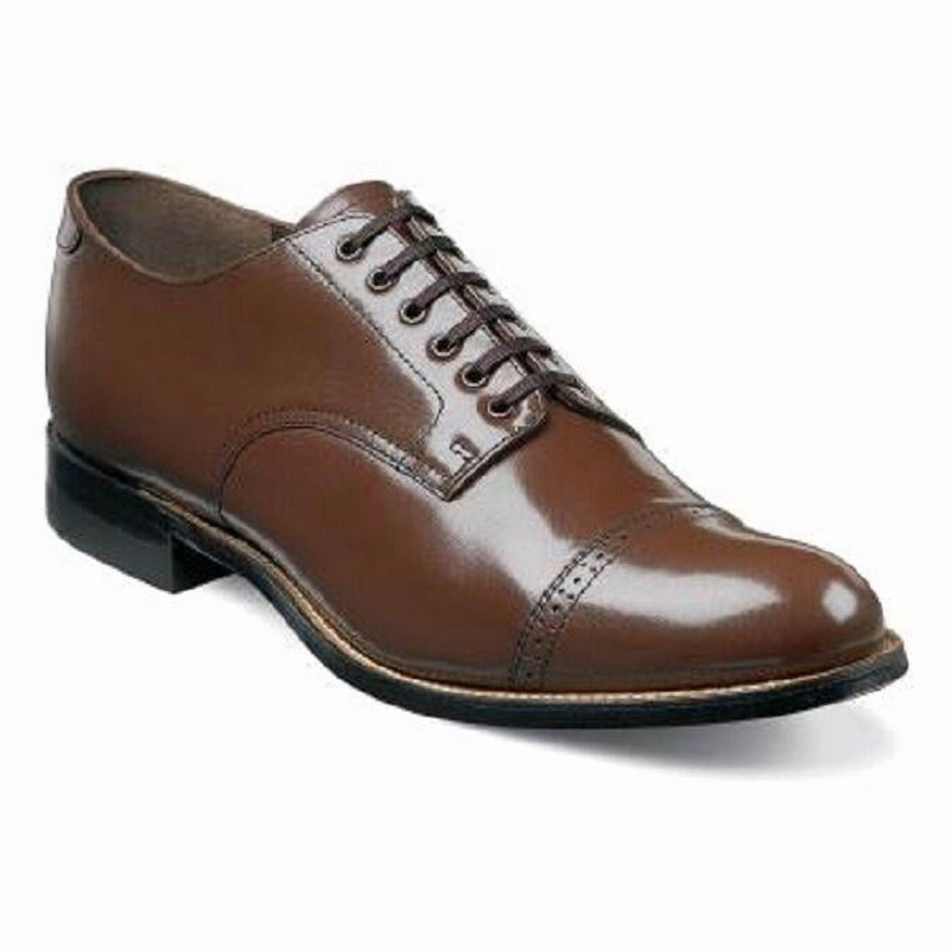 Stacy Adams Biscuit Shoes Brown Leather Madison 00012-02  display picture 2