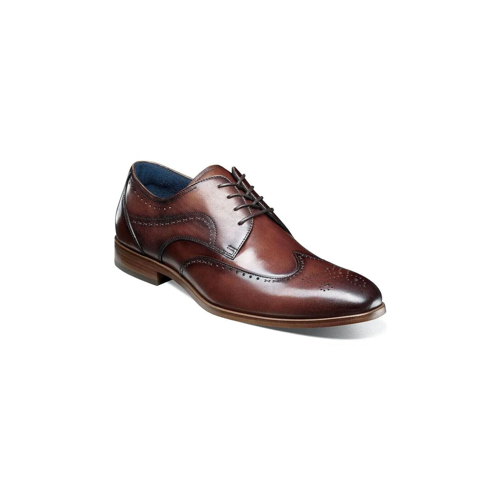 Stacy Adams Brayden Wingtip Oxford Shoes Smooth Leather Brown 25635 200 Walmart