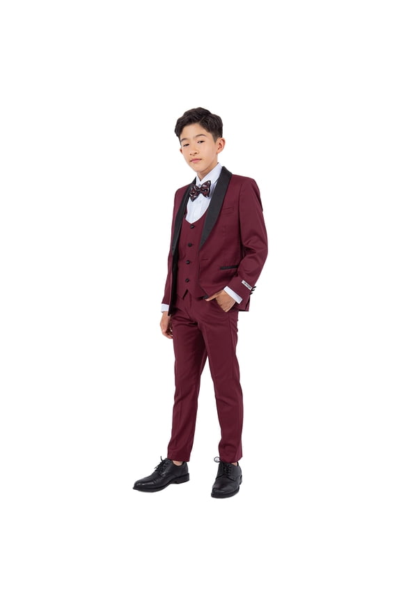Stacy Adams Burgundy 5 pc Tuxedo