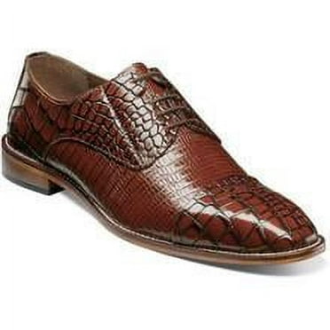 Stacy Adams Cognac Men's Shoes Gator Cap Toe 25321-221 IS