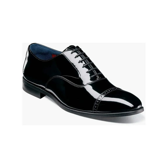 Stacy Adams Concorde II Cap Toe Oxford Tuxedo Shoes Black Patent 25721-004